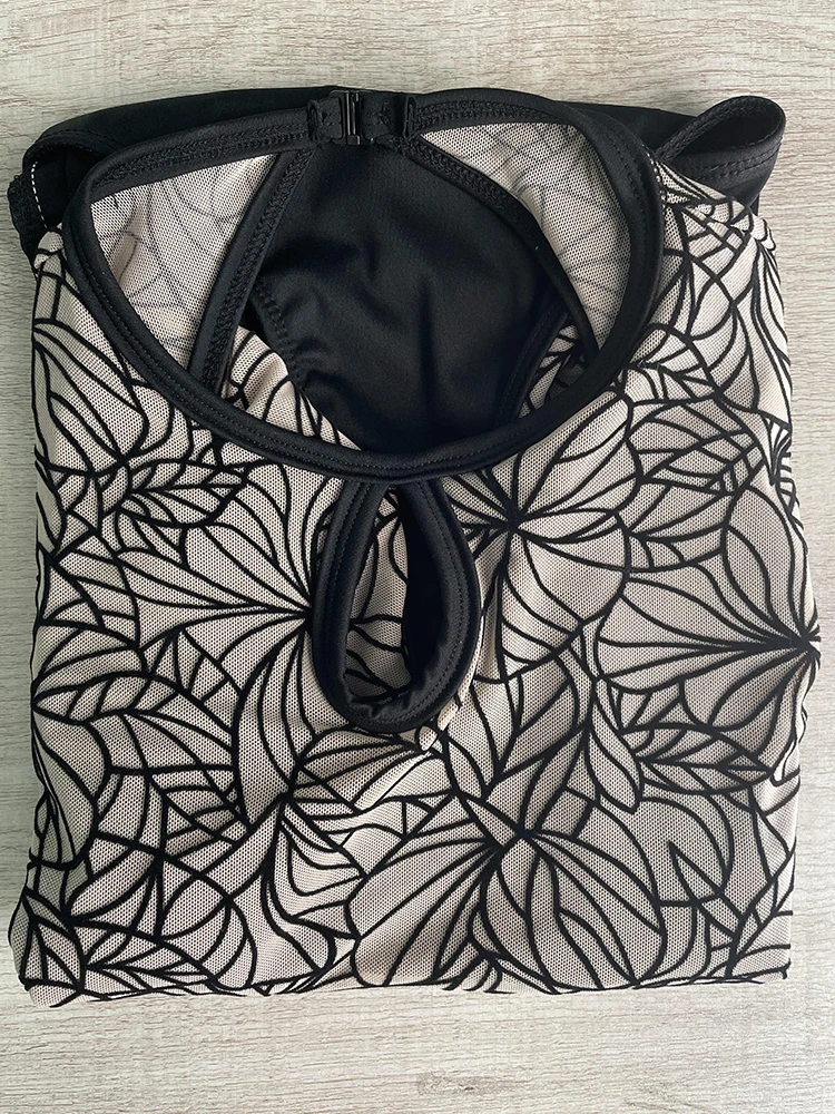 فستان باليه من قطعة واحدة للرقص والجمباز من الدانتيل بأكمام قصيرة فستان اختبار فني للجسم فستان يوجا جوي فستان نسائي للجسم #2