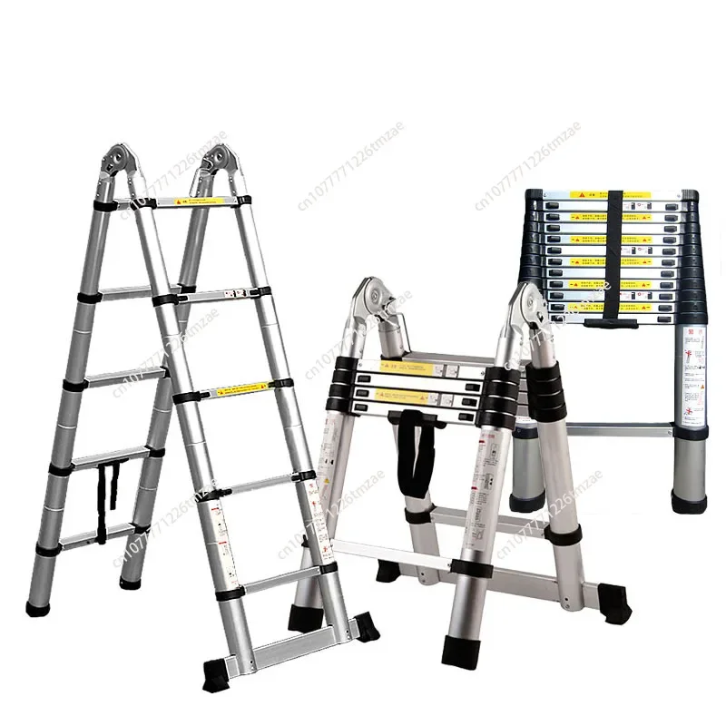 Aluminum alloy telescopic herringbone ladder joint folding stainless steel bamboo joint portable