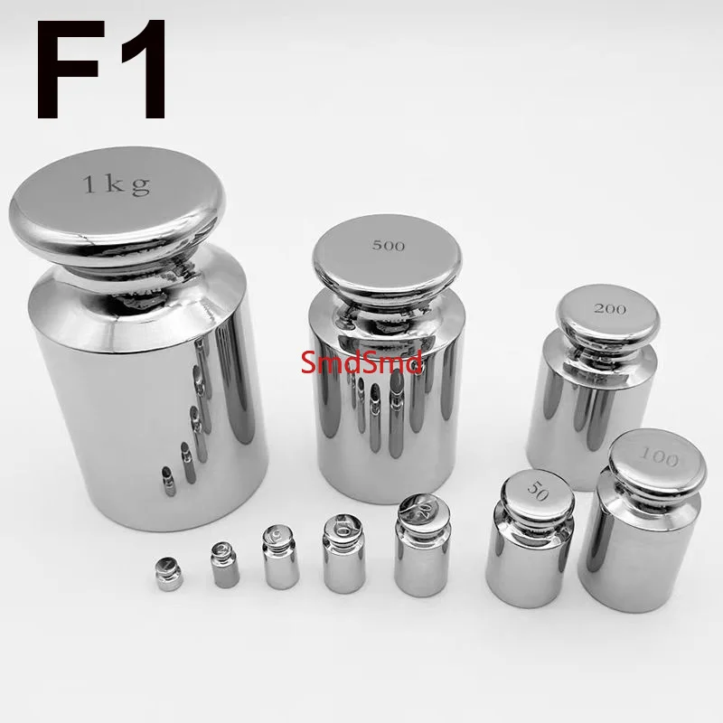 F1 grade 304 stainless steel standard weight, high-precision balance, weighing 1g-5kg