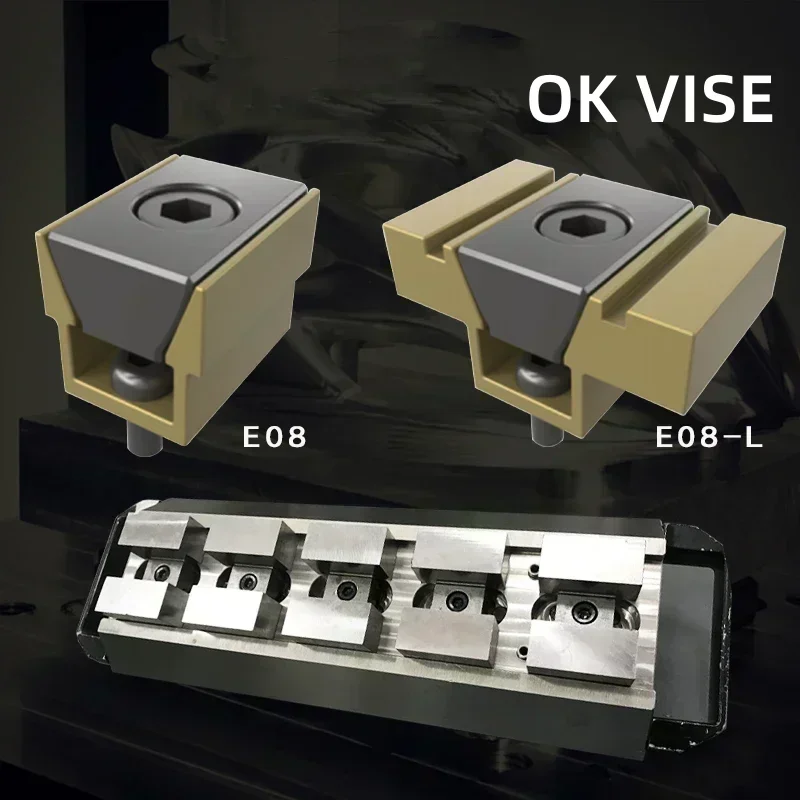 CNC Precision OK FixtureCNC Batch Product Processing Multi Station Fixed Small Inner Support Clamping Block E06 E06-L E08 E08-L