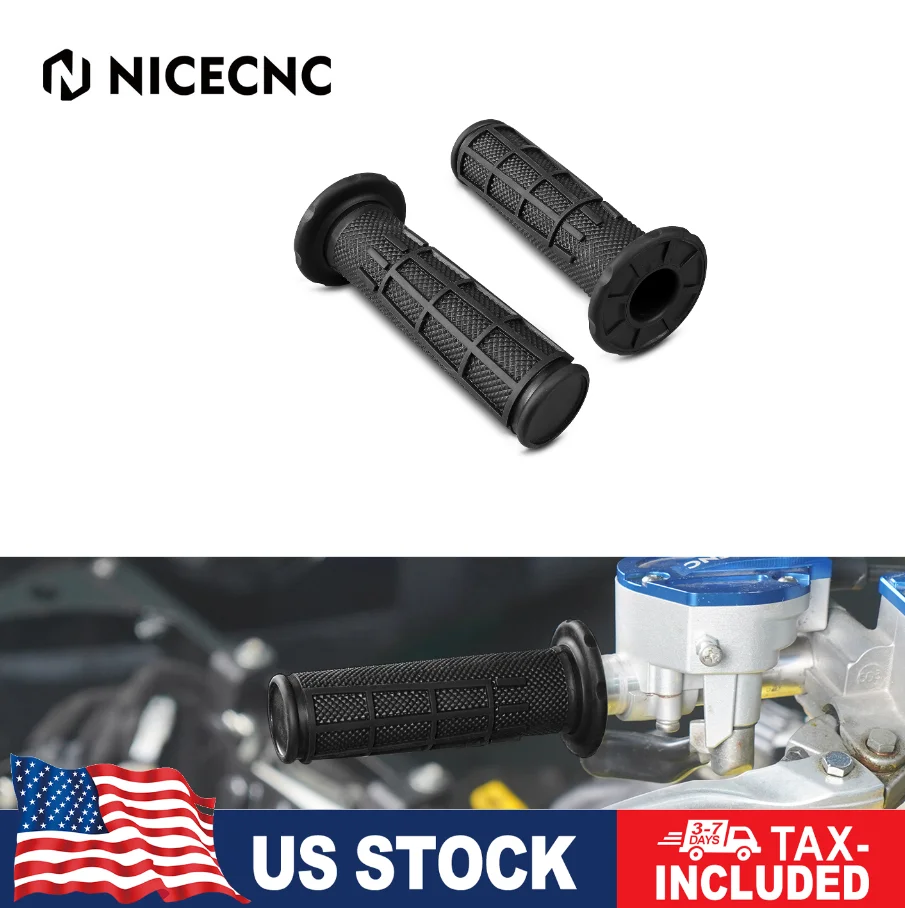 

ATV 7/8" Universal Rubber Hand Grips Sweat-Absorbing Double Anti-slip Durability For Yamaha Raptor 700 660 R 350 250 KTM 450SX