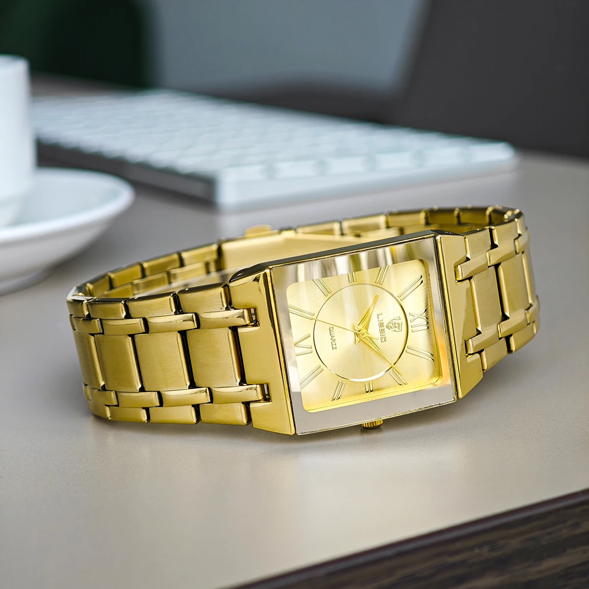 

LIEBIG Business Stainless Steel Strap Quartz Waterproof Wristwatches For Men Women Fashion Simple Luxury Watches Reloj Hombre