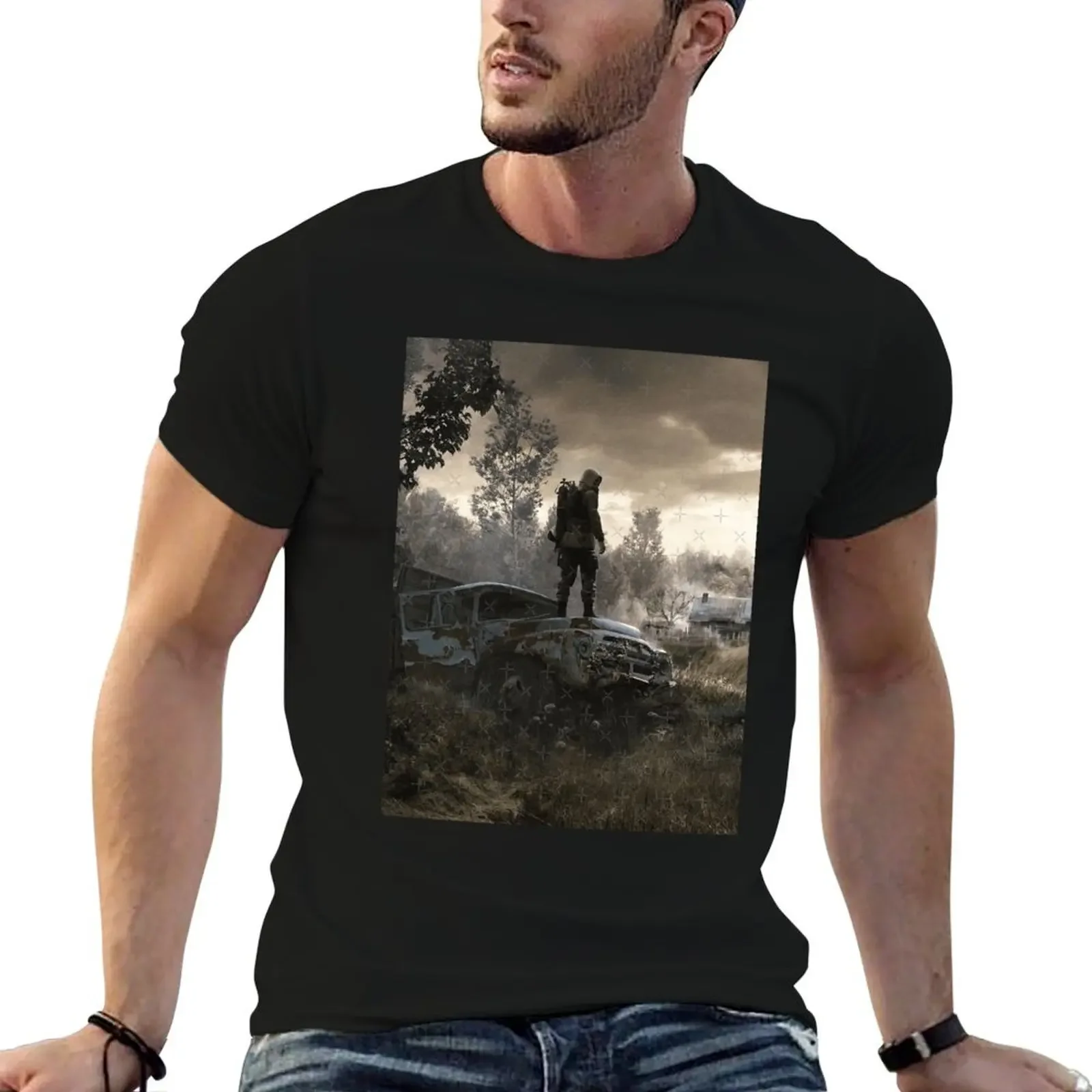 

Stalker Game T-Shirt Man t-shirt summer top men workout shirt