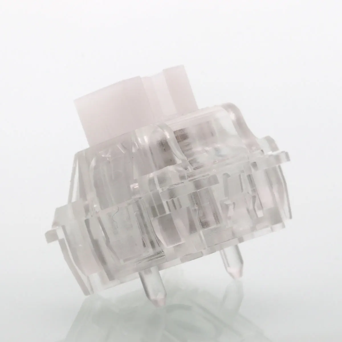 PHYLINA ThunderFlash مفاتيح مغناطيسية بيضاء - لوحات مفاتيح ألعاب RGB خطية مسبقة التشحيم سعة 35 جرامًا، تصميم شفاف مع قانون قابل للتعديل