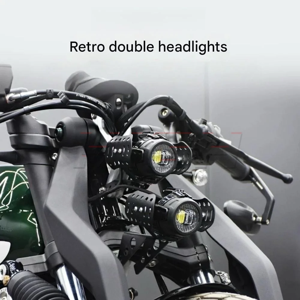 For Benda Napoleon bob 250 Dual LED Headlight Assembly High Low Beam Lens Light