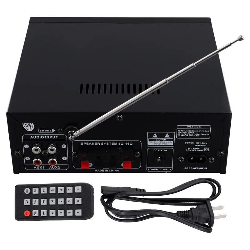 New-AK55 오디오 증폭기 2.0 채널 HIFI 디지털 블루투스 증폭기 USB 디지털 증폭기 US 플러그