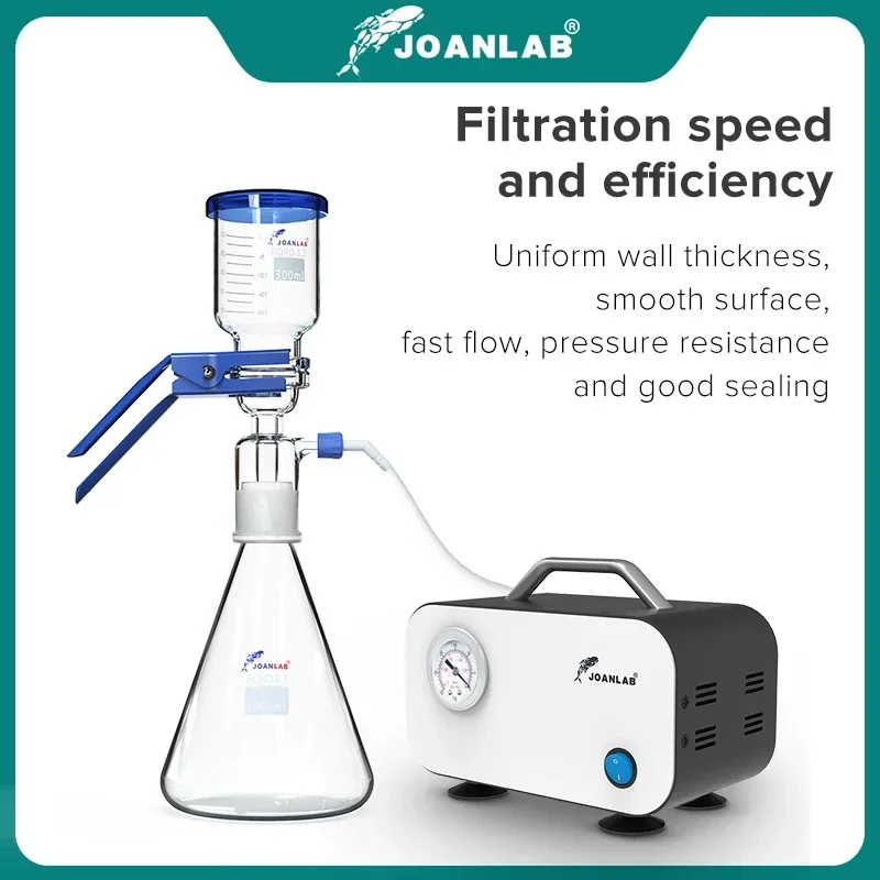 JOANLAB Official Store 1000ml Vacuum Filter Apparatus Laboratory Equipment Glass Filter Sand Core Liquid Solvent Membrane Filter