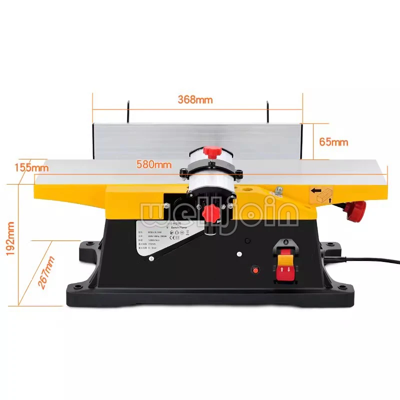 1800w Electric Wood Thicknesser Planer Multifunctional For Woodworking Electric Planer Machine