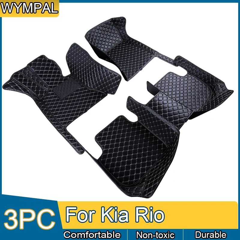 Car Floor Mats For Kia Rio Pride Sephia Sport JB 2005~2010 Anti-dirt Pads Car Carpet Non-slip Auto Rug Car Accessories Interior