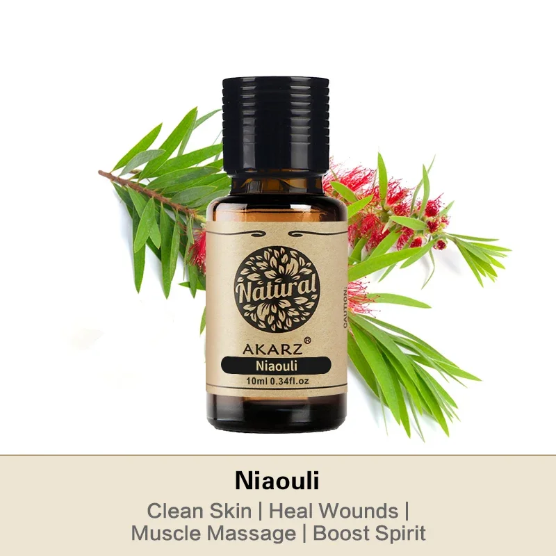 AKARZ Niaouli Oil Natural Antibacterial Agent Oil Control Balance Improve Oily Skin Niaouli Essential Oil