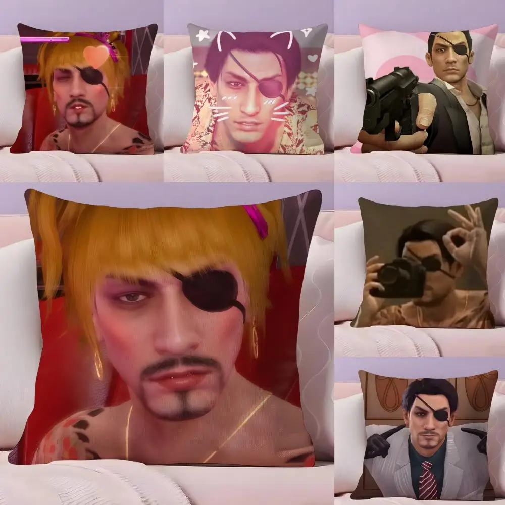 جورو ماجيما ياكوزا ميمي كيس وسادة حريري قصير قطيفة مع سحاب غير مرئي غطاء وسادة أريكة مقاوم للغبار لديكور المنزل #1