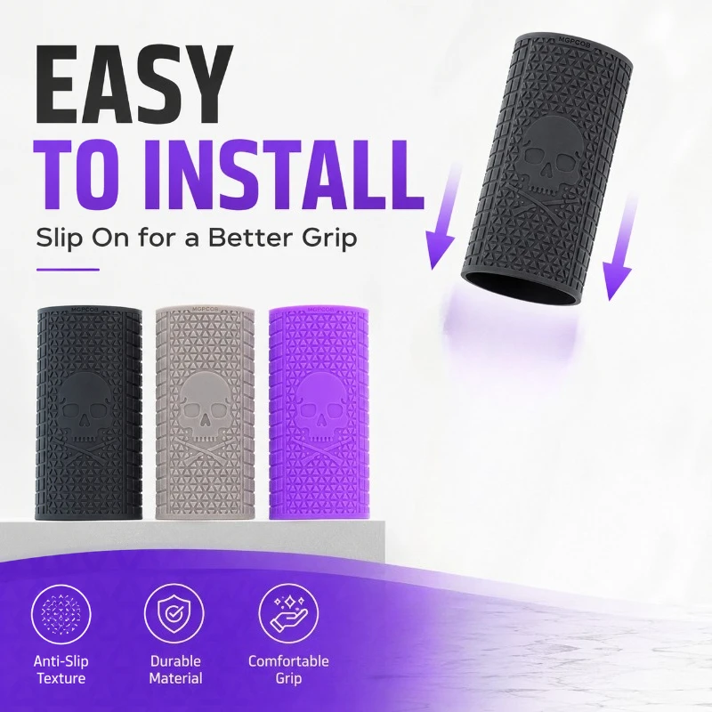 Lightweight Elastic Rubber Hand Grip Sleeve Anti-slip Friction Upgrade Anti-scratch Practical Decorative Protective Case