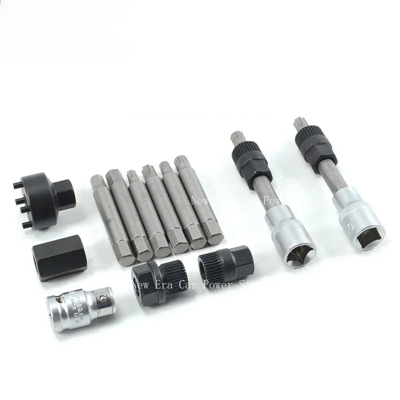 

13-компонентный инструмент для разборки шкива генератора и инструмент для обслуживания