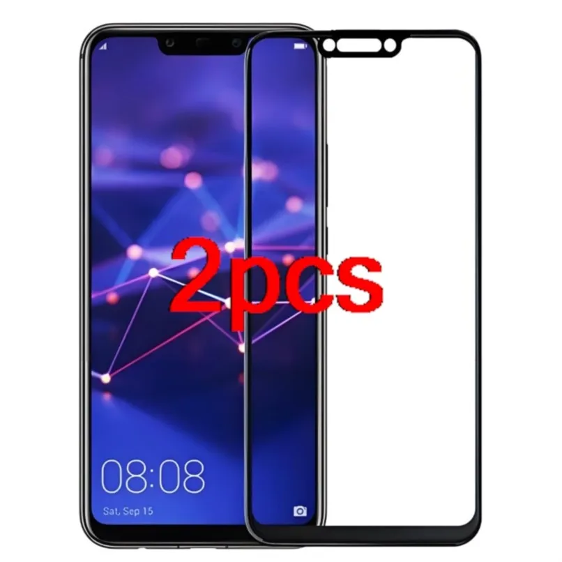 

2 шт. черное закаленное стекло для huawei mate 20 lite стеклянная пленка полное покрытие защитная пленка для экрана для mate 10 lite стекло для mate20lite