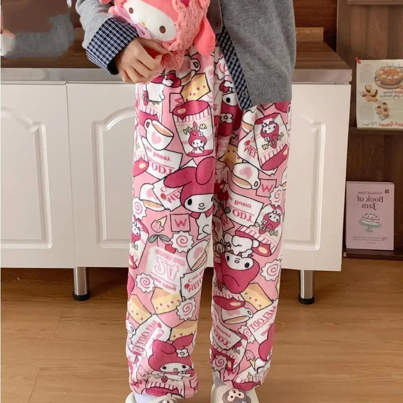 أنيمي مرحبا كيتي منامة السراويل الكرتون Kuromi Kawaii بلدي ميلودي المرأة منامة الحبيب فتاة سراويل تقليدية طالب المتسكعون #1