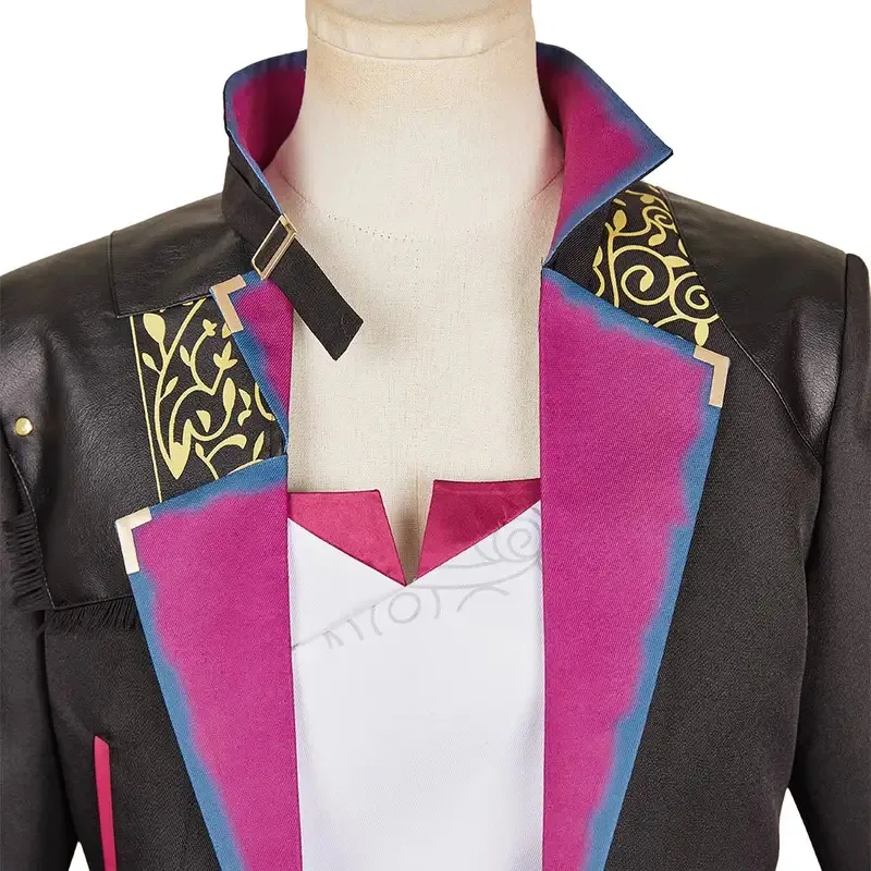 لعبة LoL Arcane Jinx Powder أزياء تنكرية Jinx Arcane فستان لعب الأدوار قلادة ملابس حفلات الهالوين معطف تنورة مجموعة