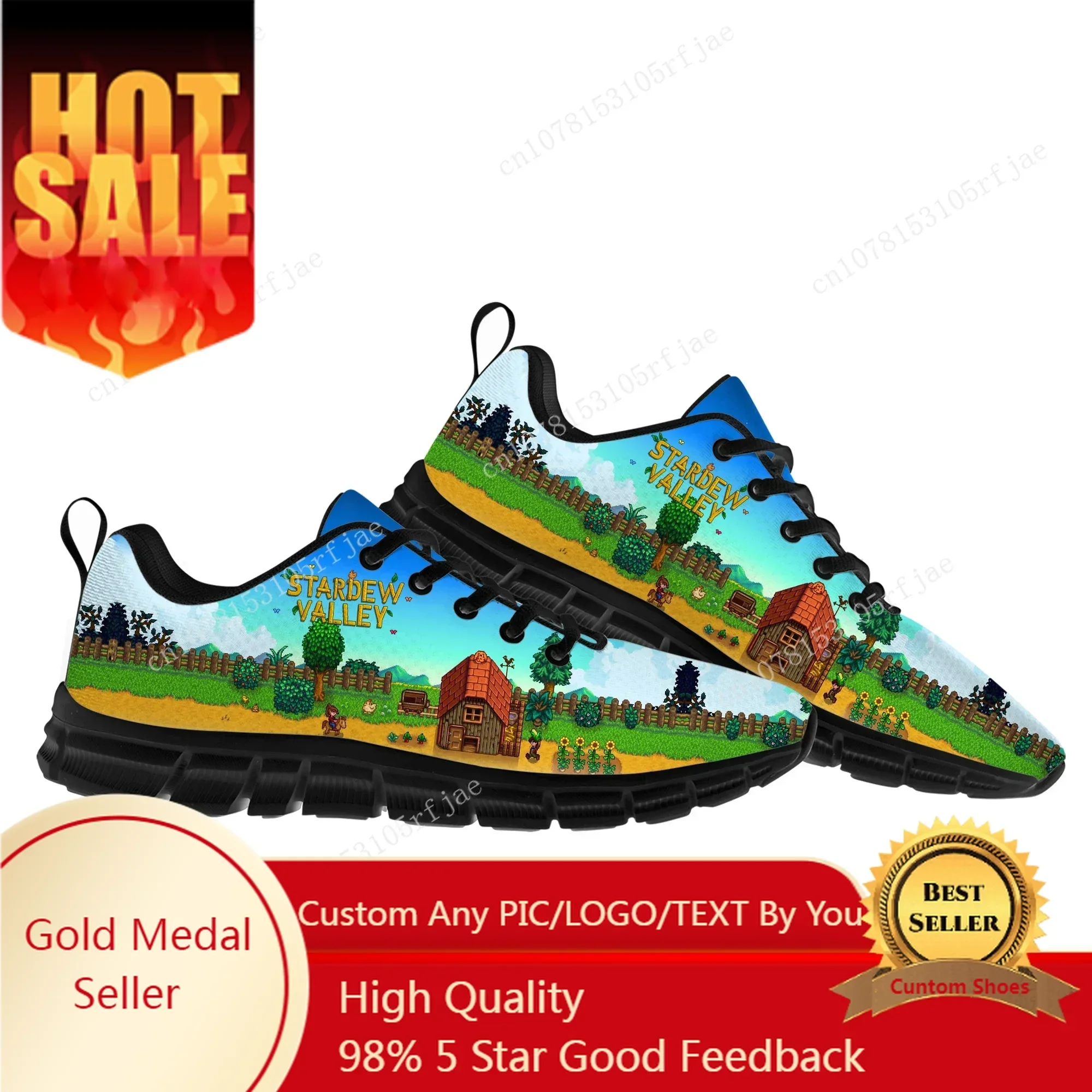 Stardew Valley Sports Shoes Cartoon Game Mens Womens  Sneakers Fashion Sneaker Custom Built Shoes