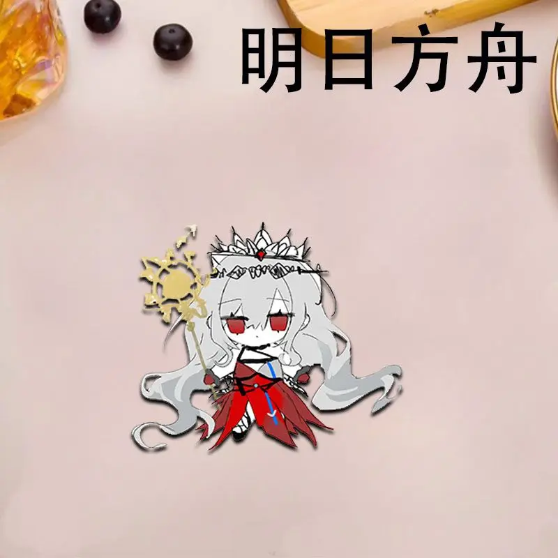 6PCS Anime Arknights Kal'tsit Ebenholz Acrylic Badge Brooch Cartoon Pins DIY Decoration Backpack Costumes Clothes Accessories