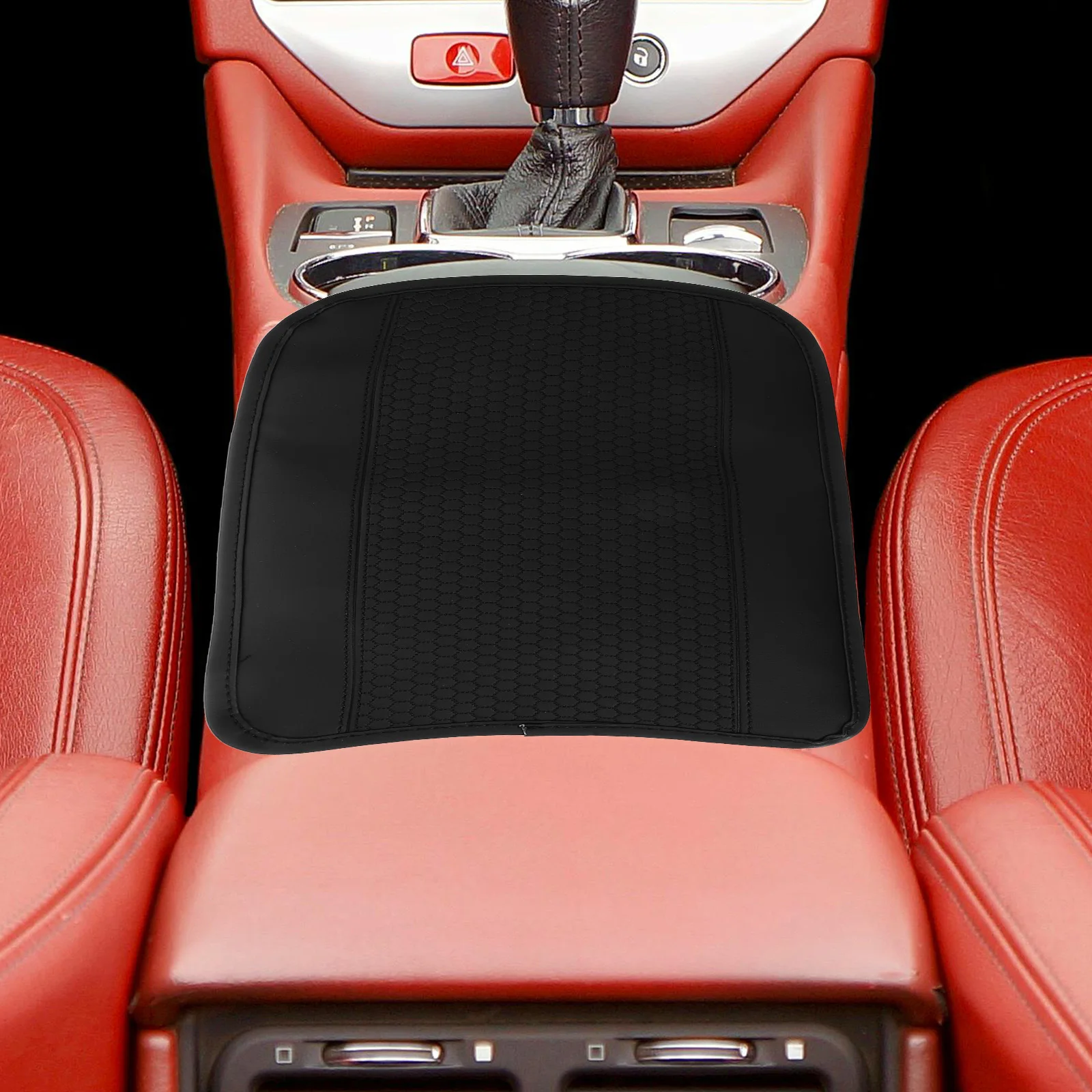 

Car Armrest Cushion Anti-Slip Center Console Pad Luxury Soft Arm Rest Cover Stylish Stitching Interior Protector