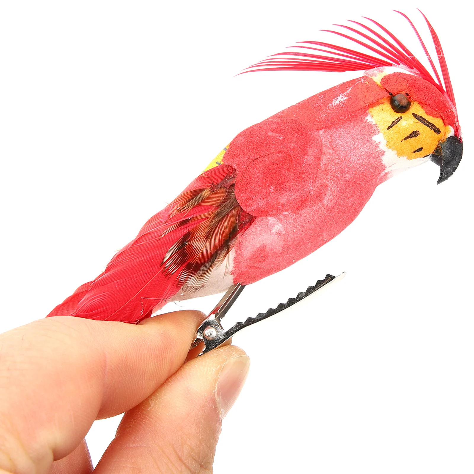 

6Pcs Bird Decor Premium Artificial Foam Birds Shoulder Parrot Style for Home Garden Holiday Event Decoration