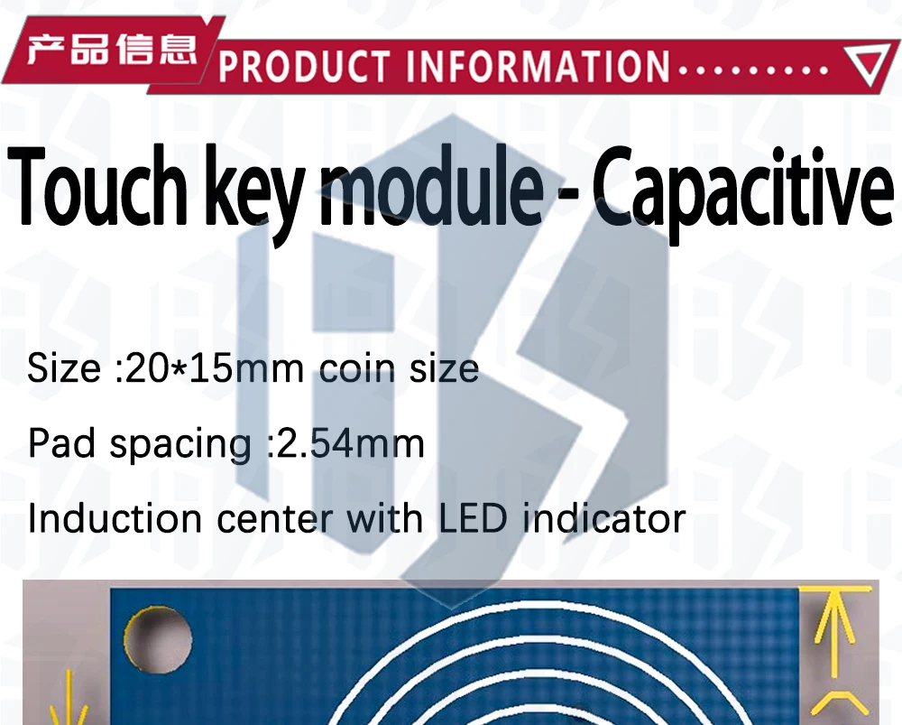 OE-TP kapazitives Touch-Tastenlicht-Touch-Schaltermodul, digitaler Touch-Sensor, LED, kein Pol-Dimmung, 10 A, DC 5–12 V – Detail 22