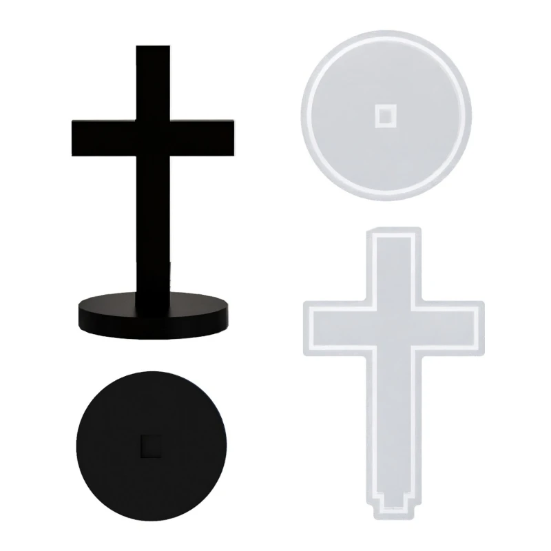 

HXBF Sturdy Silicone Crosses Mold Great For Artistic Creations And Home Decoration
