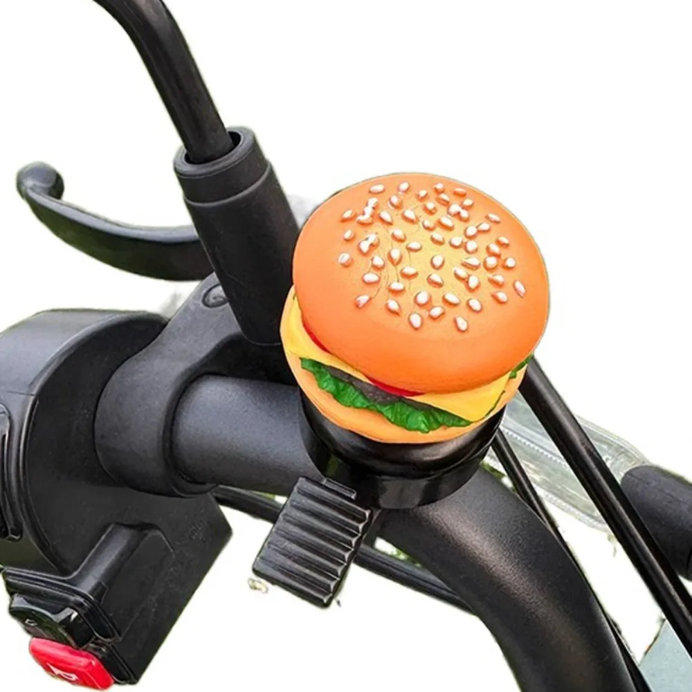 French Fries Cartoon Bicycle Bell Hamburg Loud Bicycle Horn Cartoon Lovely Bike Scooter Bell Children's Mountain Bike