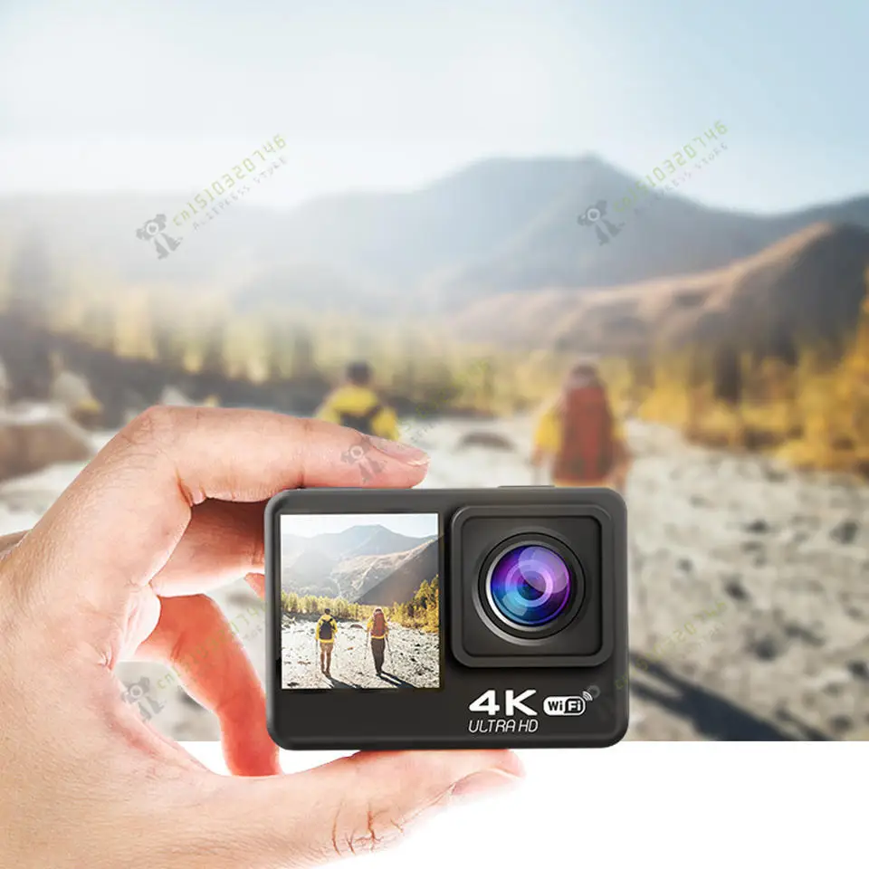 USA top seller camara go pro 9 OEM Touch dual screen real 4k 60fps EIS Live stream action camera