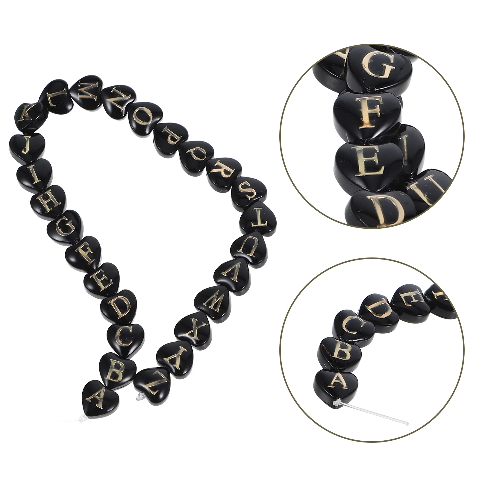 

Embellishments Letter Love Beads Bracelet Charm Accessories Alphabet Bracelets