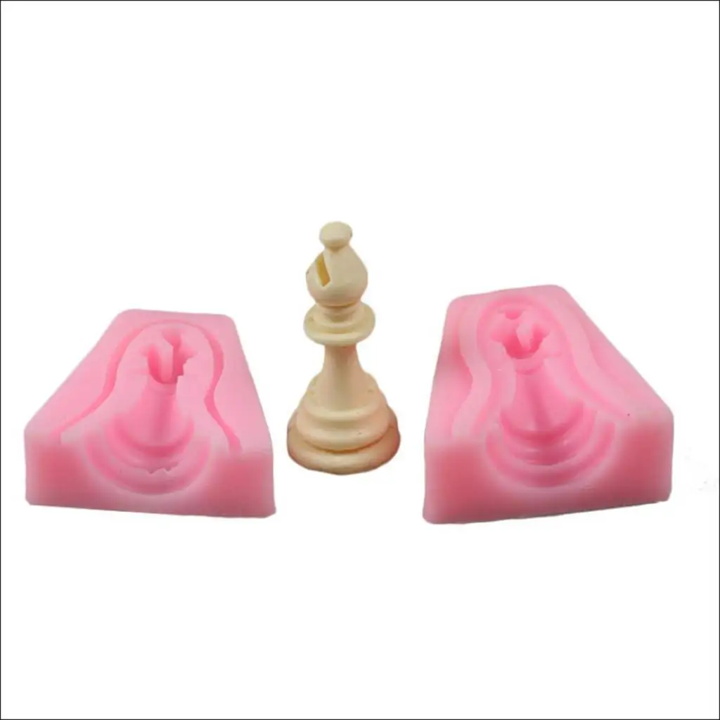 12 Pieces Silicone Chess Molds Fondant Mould Handmade Soap Mould DIY Baking