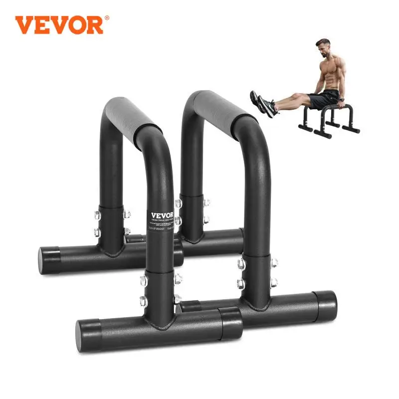 VEVOR 500 lbs Dip Bars Weight Capacity Heave Duty Dip Stand Station Fitness Workout Dip Bar Station Stabilizer Push Up Stand