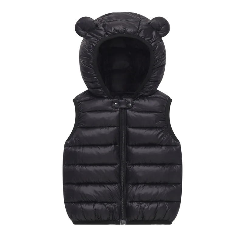 Children's clothing 2024 fall/winter new children's clothing children's down cotton vest boys and girls baby hooded vest image 4