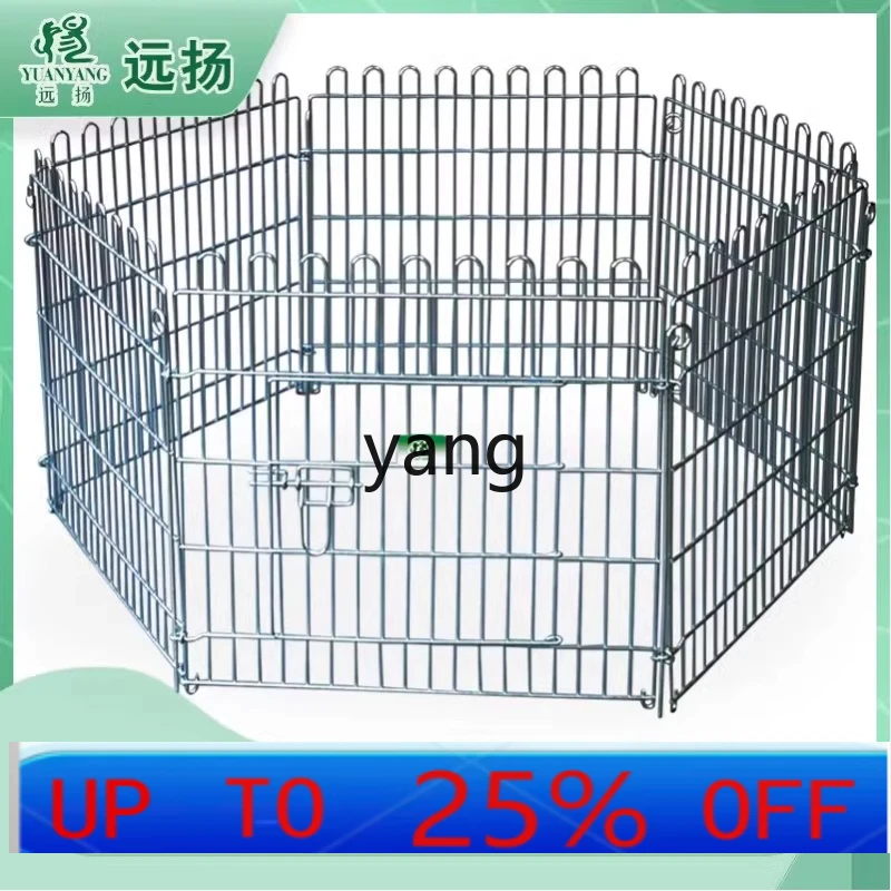 LH pet fence 6 pieces removable dog cage indoor and outdoor galvanized isolation fence