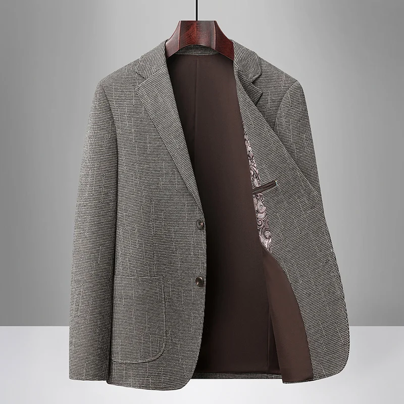 

Блейзер Новое мужское модное деловое банкетное и свадебное платье, повседневная корейская версия для хост, похудения и действия Блейзер