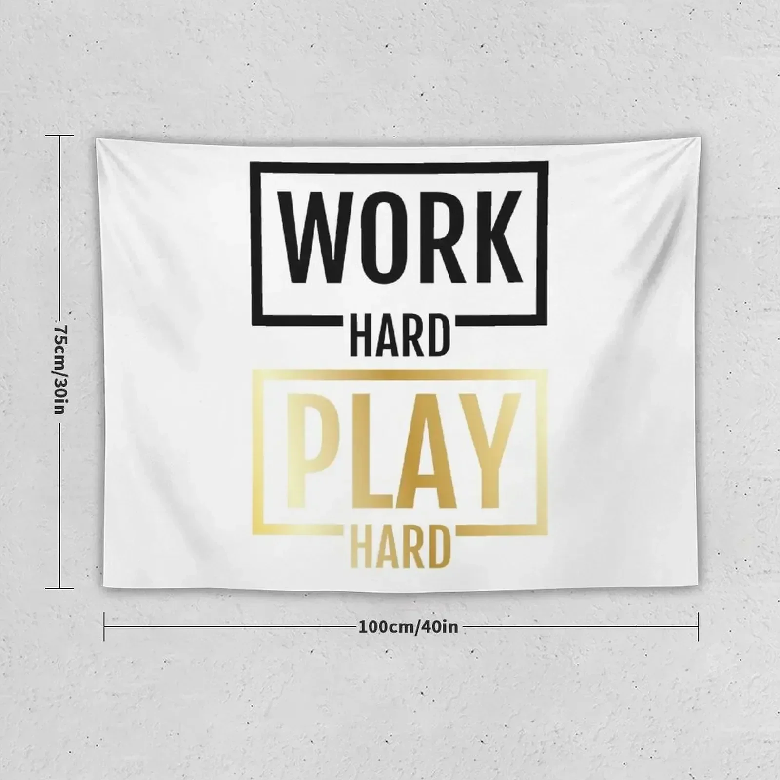 Work Hard Play Hard Tapestry Room Decor For Girls Home Decoration Accessories Tapestry