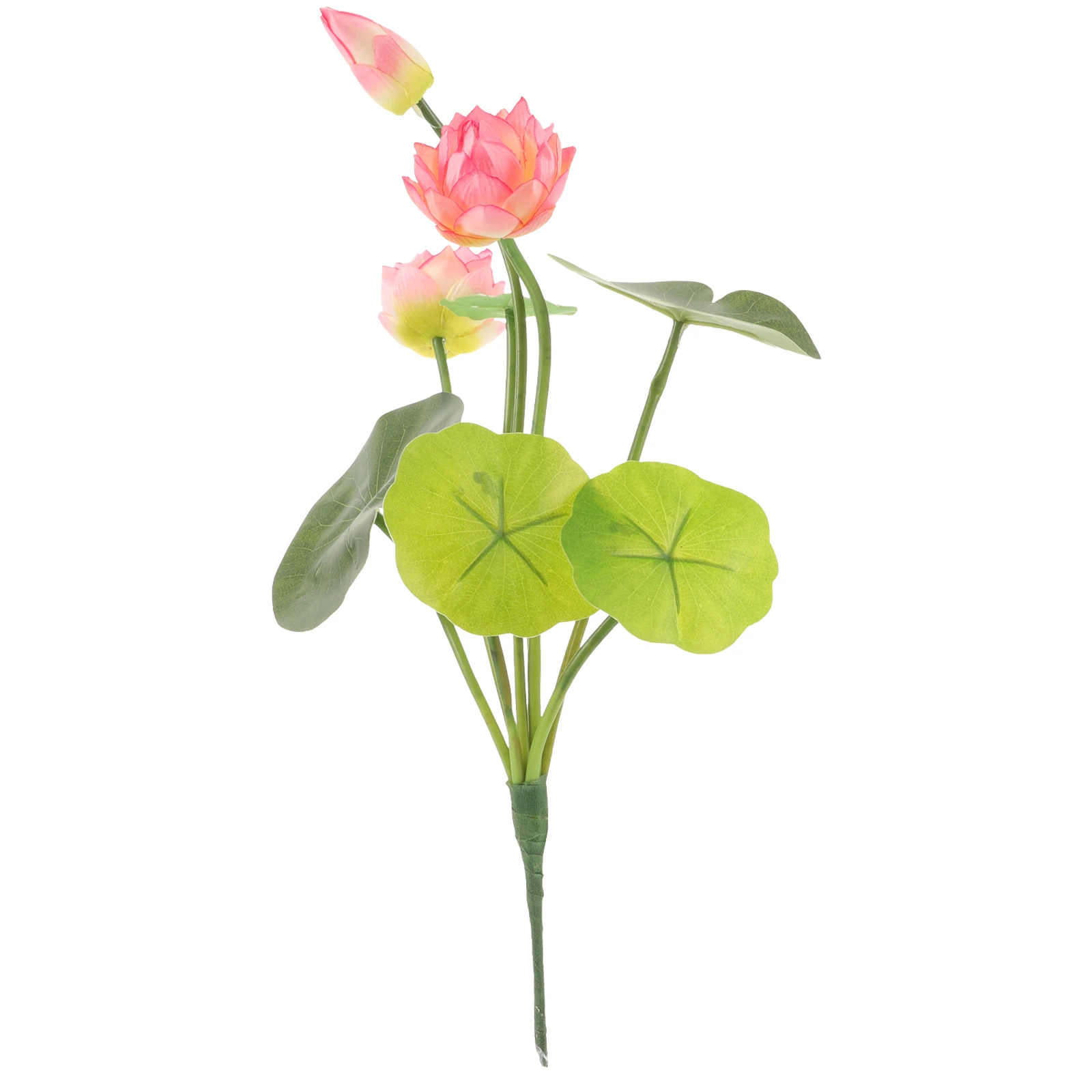 

Artificial Lotus Bouquet Pink SilkDecoration for Wedding Home Party Photo Prop Mini Fake Table Centerpiece Plants