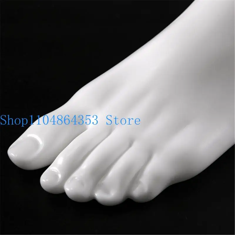 

652F Pack of 2 Professional PVC Foot Mannequin Shoe Exhibition Foot Model for Footwear Presentation Academic Demonstration