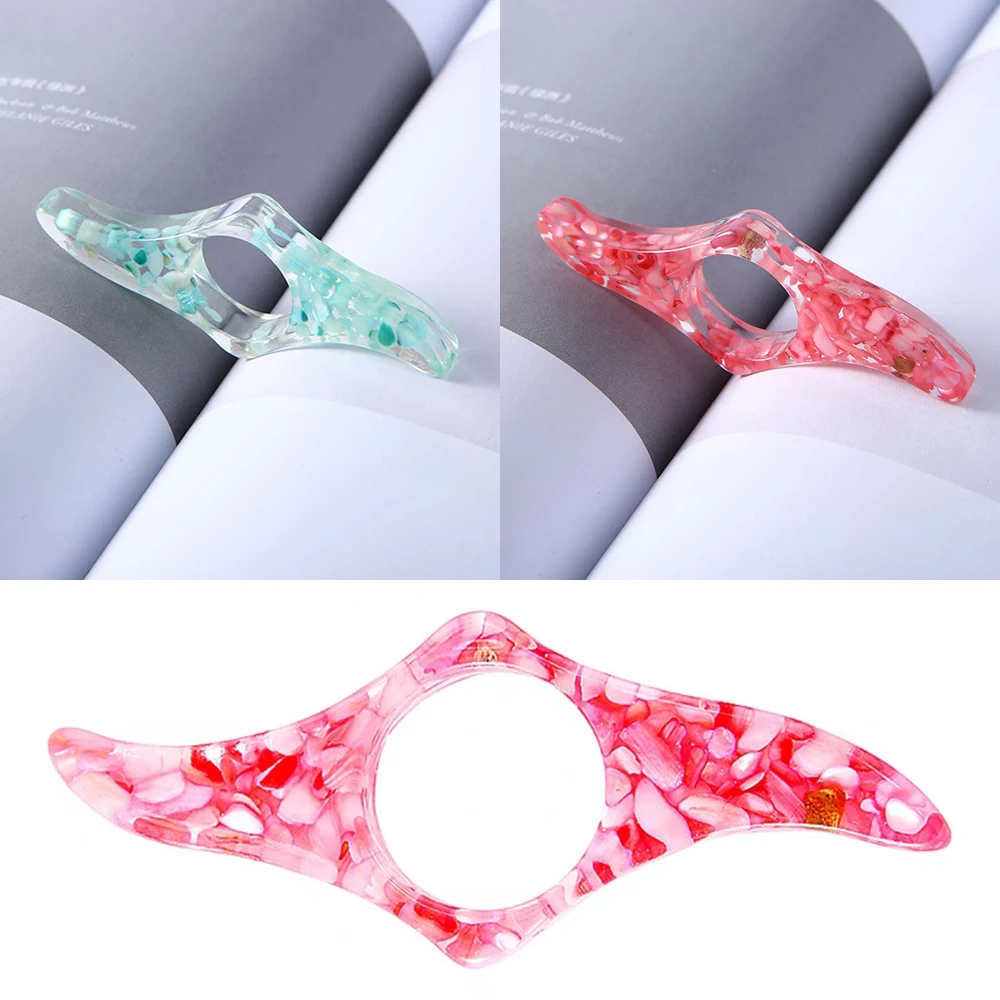 7 Styles Resin Thumb Book Page Separator Bookmark Creative Page Holder For Reading Portable Thumb Book Support Book Accessories