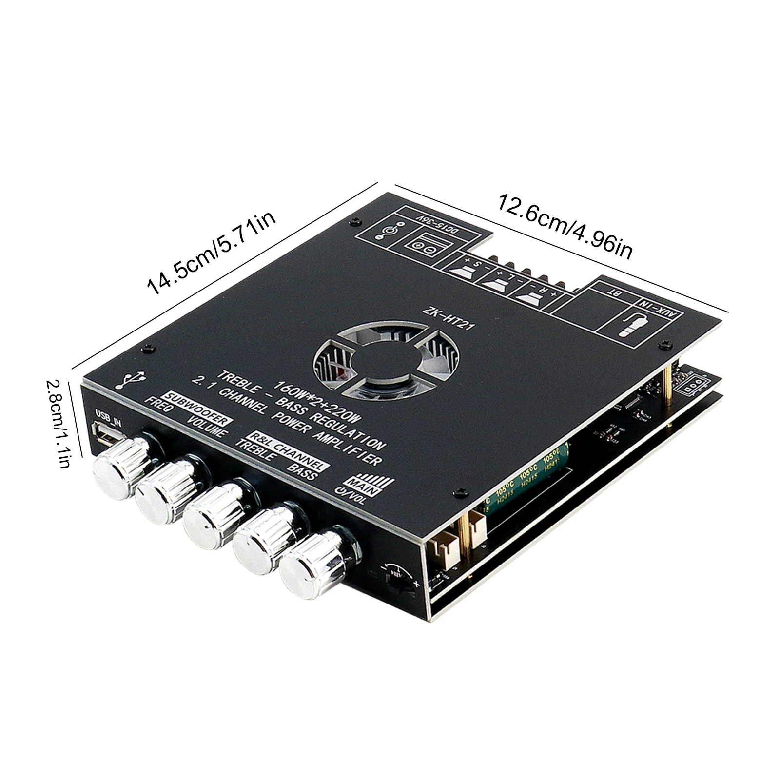 Digital Audio Stereo Power Amplifier Module BT 5.0 TDA7498E Subwoofer Channel Amplifier Board Subwoofer Power Stereo Audio AMP