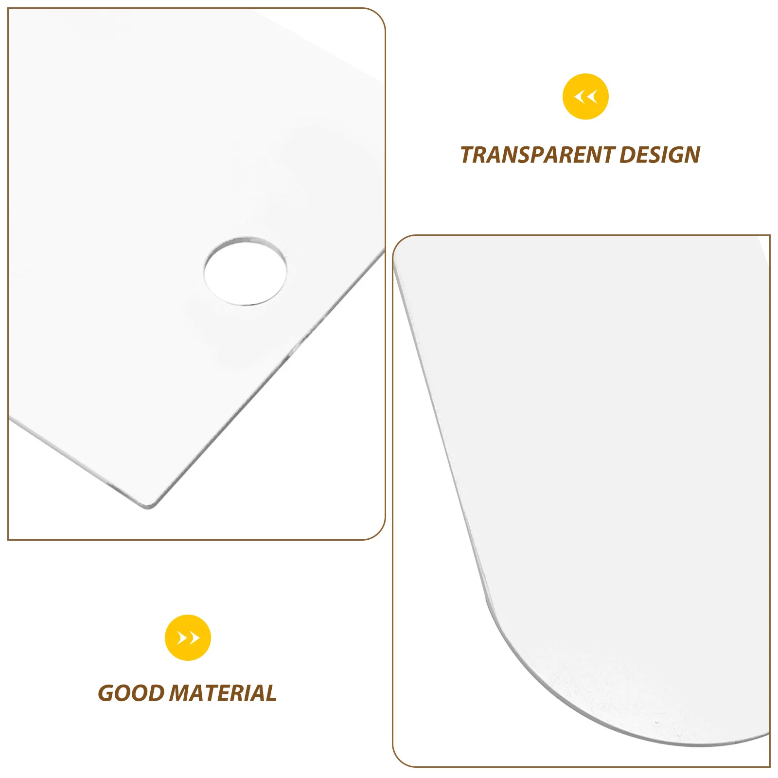 

2pcs Display Panel Transparent Acrylic Hanging Board For Hanger Prop Space-Saving Closet Storage Stretchers Tool Sock Hanging