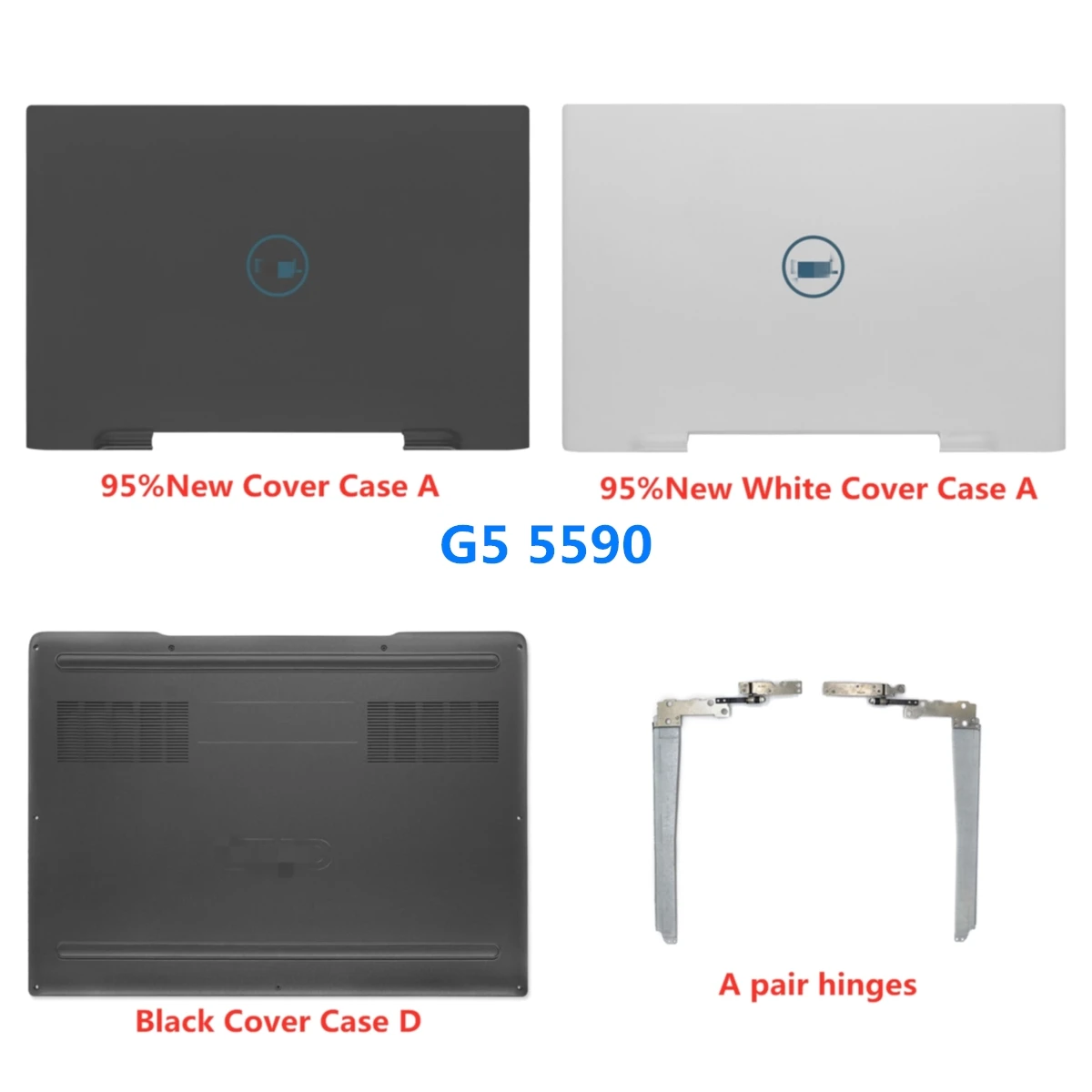 Lcd الغطاء الخلفي لأجهزة الكمبيوتر المحمول ديل g5-5590 ، الحافة الأمامية ، palmrest ، أسفل ، المفصلي ، جديد