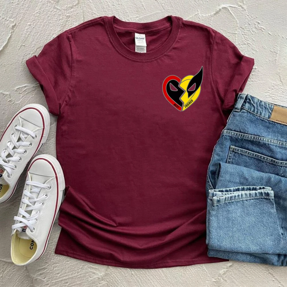 Dead Poo and Wolverine Movie 2024 Shirt Funny Best Friends Logan and Wade Bestie Couple Tee Cool Superhero Tshirt MCU Fans Gift