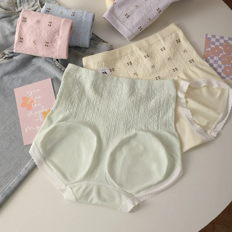 女性のためのシームレスなハイウエストベリーガードル下着、ソフトブリーフ、セクシーな下着、女性のランジェリー