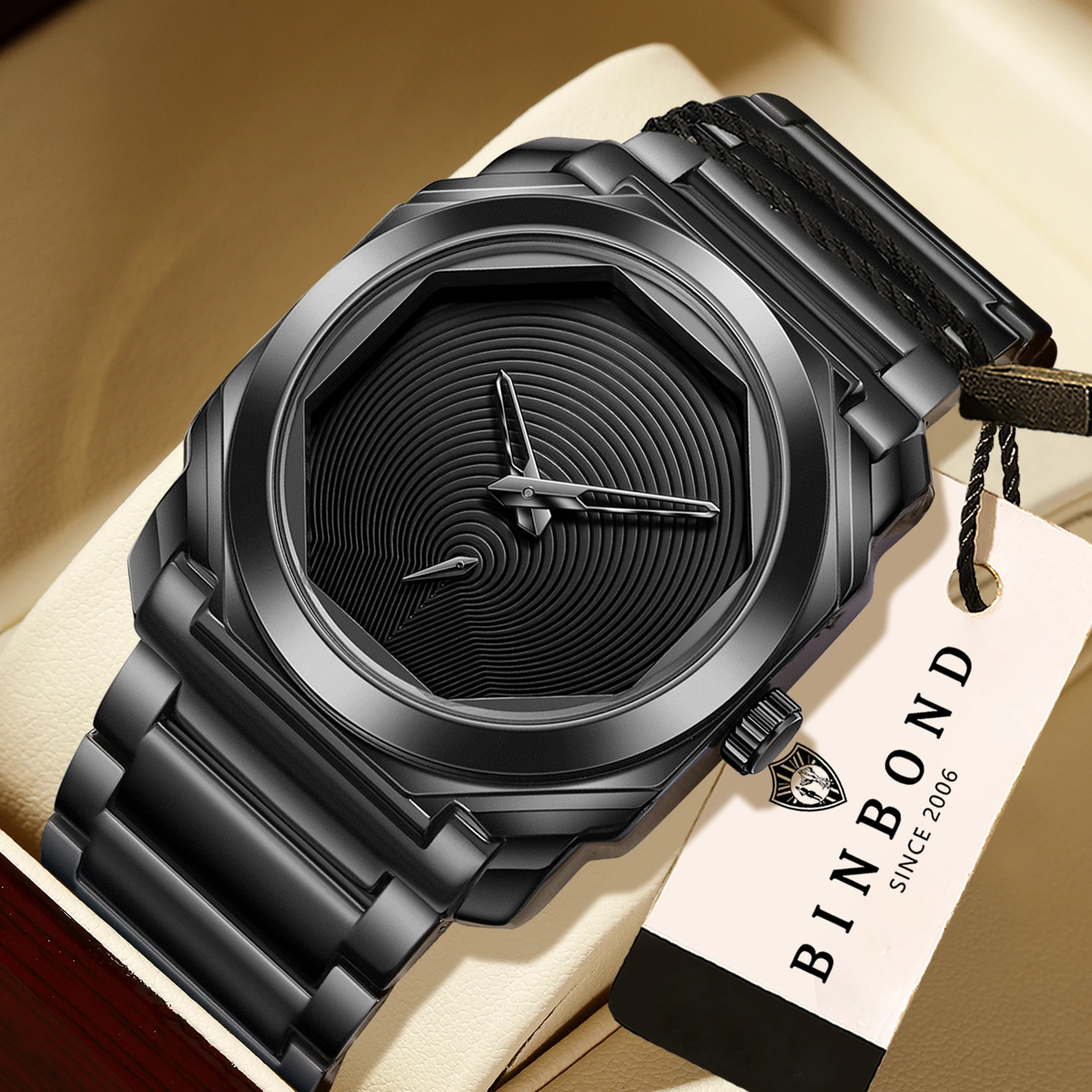 Smartwatch Luxury Watches For Men - Jam Tangan Quartz BINBOND Untuk Pria