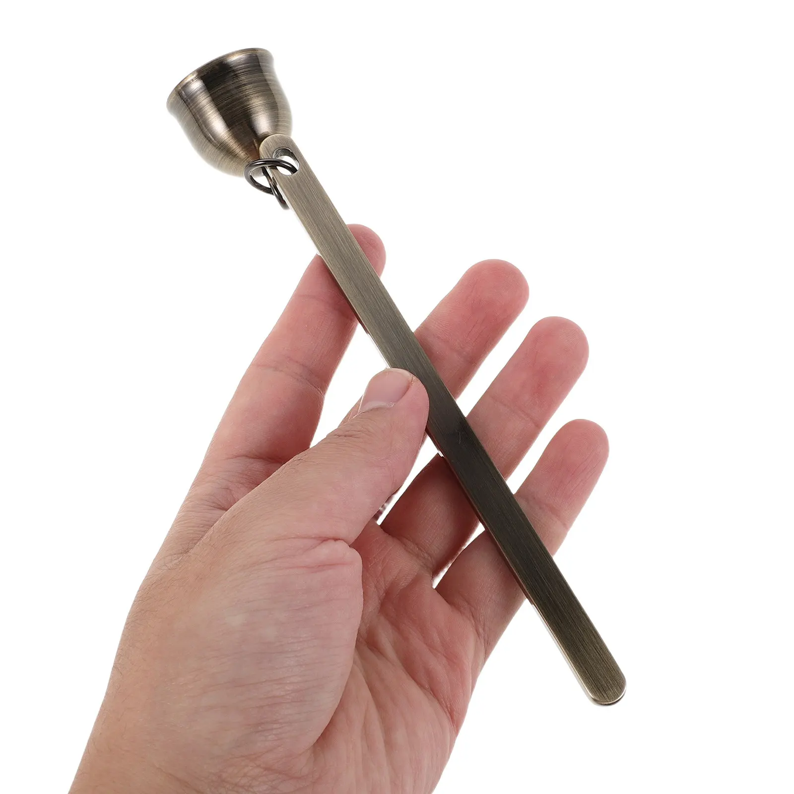 Metal Snuffer 6.29 Long Handle Wick Flame Extinguisher Safety Tool Classic Retro Fire Stopper for Home
