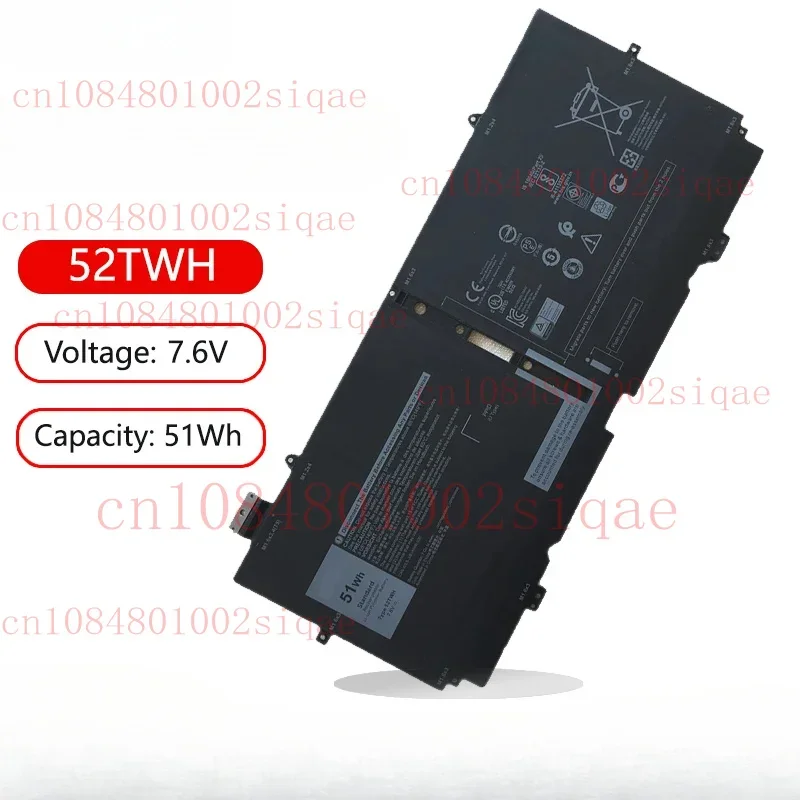 

New 52TWH XX3T7 X1W0D Laptop Battery For Dell XPS 13 7390 9310 2-IN-1,P103G 00FDRT,P103G001,P103G002%100 test