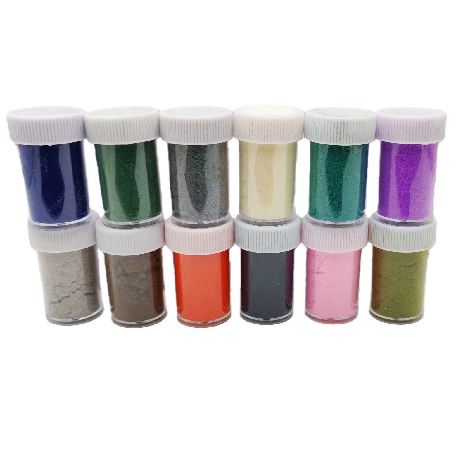 12 Colors 3D Candy Manicure Multi-Color Fuzzy Nylon Fiber Flocking Velvet Powder for DIY Nail Art Tips Crafts Glitter Decoration