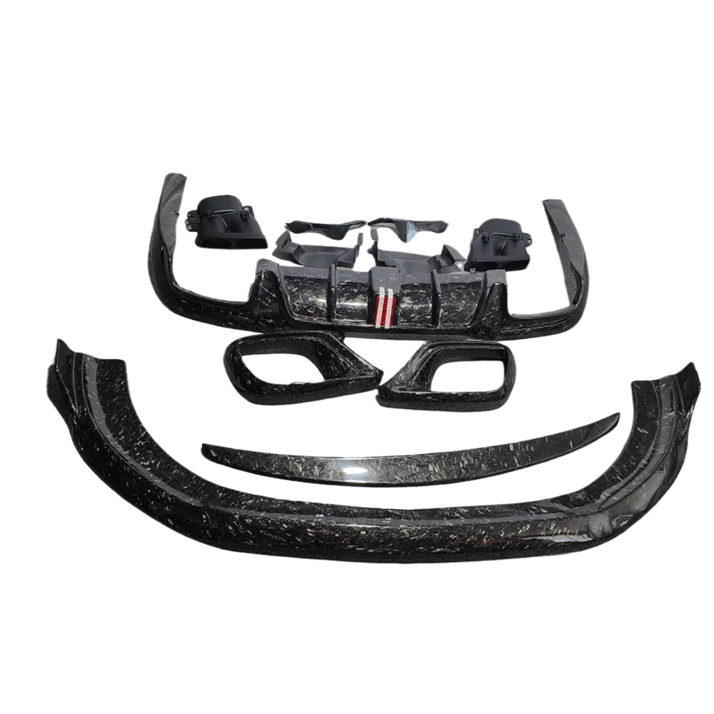 

Benz S-Class W222 S63 Обновление комплекта кузова Новый стиль Кованый узор из углеродного волокна Передняя губа Боковая юбка Задний диффузор