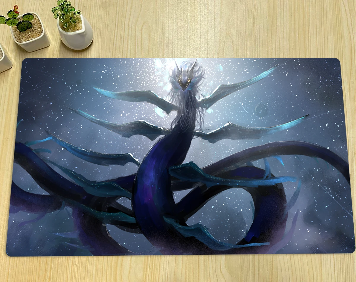 

YuGiOh Ghoti of The Deep Beyond Mat TCG CCG Playmat Board Game Duel Mat Trading Card Game Mat Anti-slip Rubber Mouse Pad & Bag