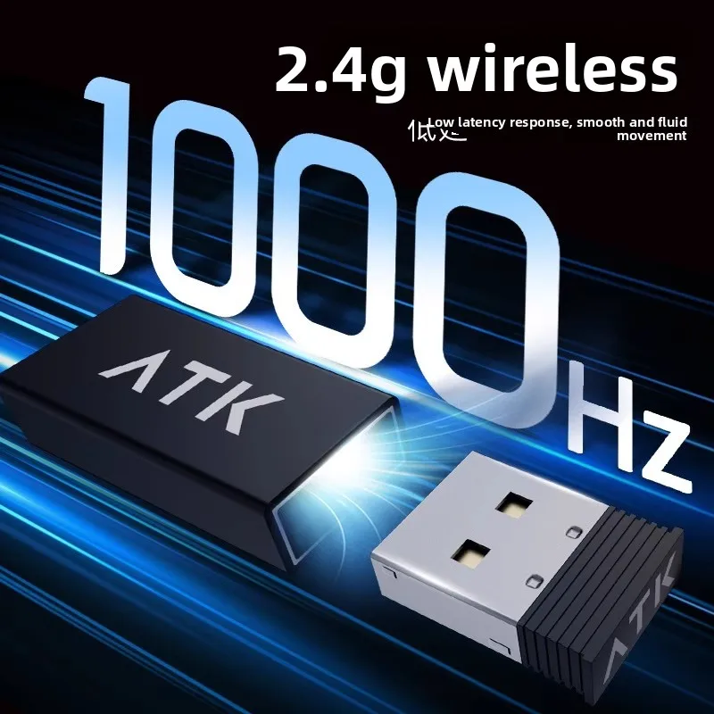 The ATK Nano 8K 2.4G Wireless Receiver USB Dongle Adapter for The Liekong X1/F1/Z1/Dragonfly A9 Ultra Series Mouse